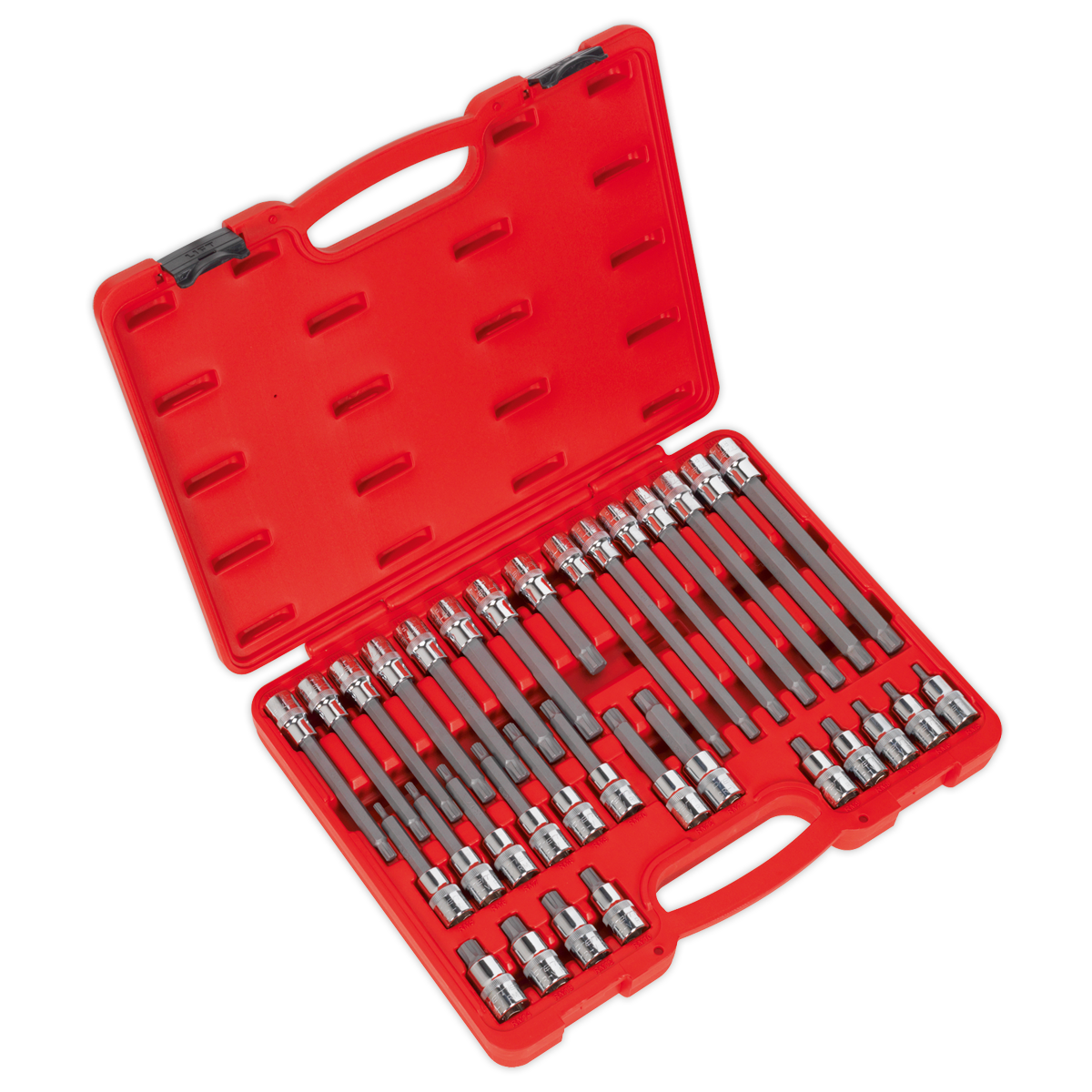 Sealey AK2198 32pc 1/2"Sq Drive Ribe Socket Bit Set