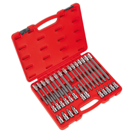 Sealey AK2198 32pc 1/2"Sq Drive Ribe Socket Bit Set