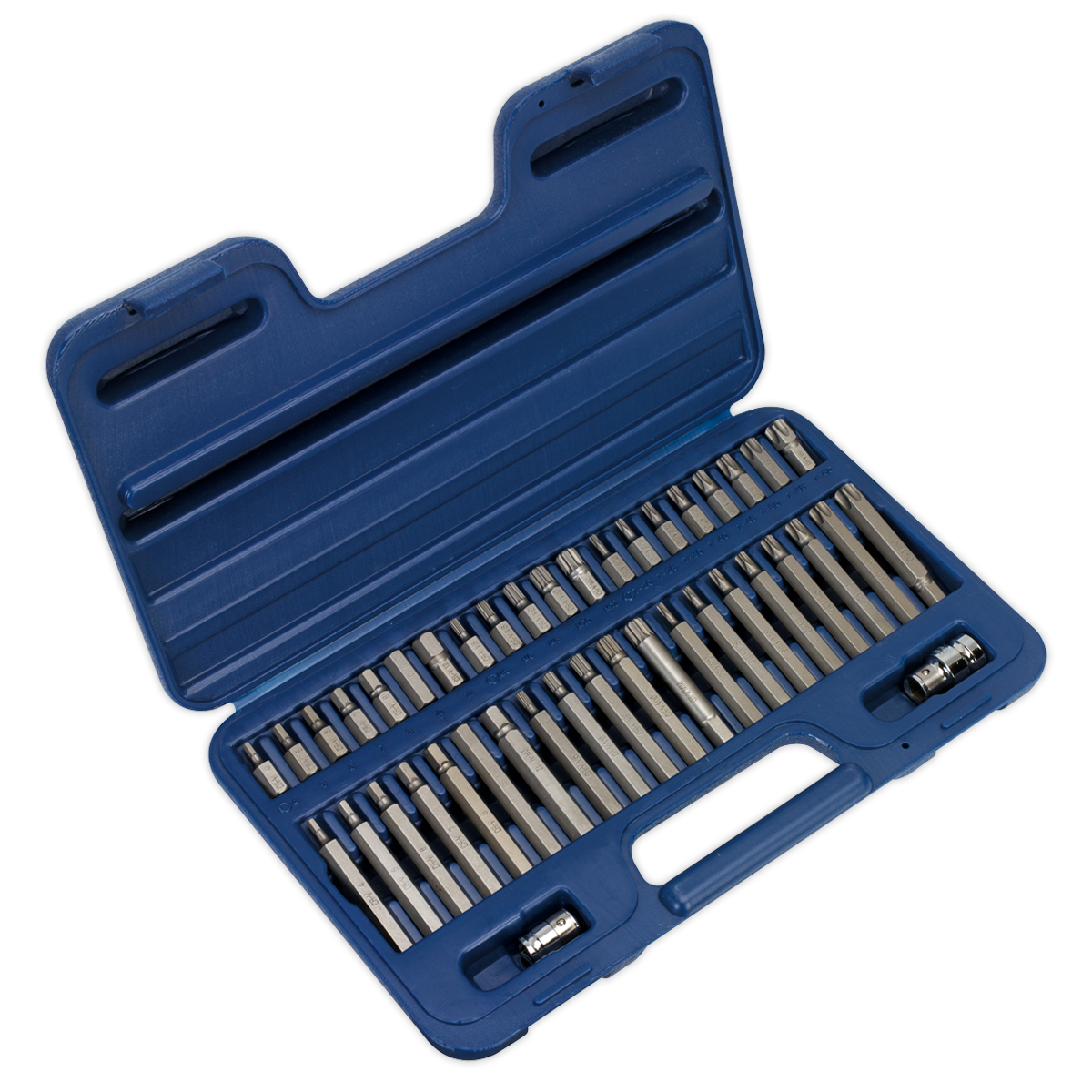 Sealey AK219 42pc 3/8" & 1/2"Sq Drive TRX-Star*/Hex/Spline Bit Set