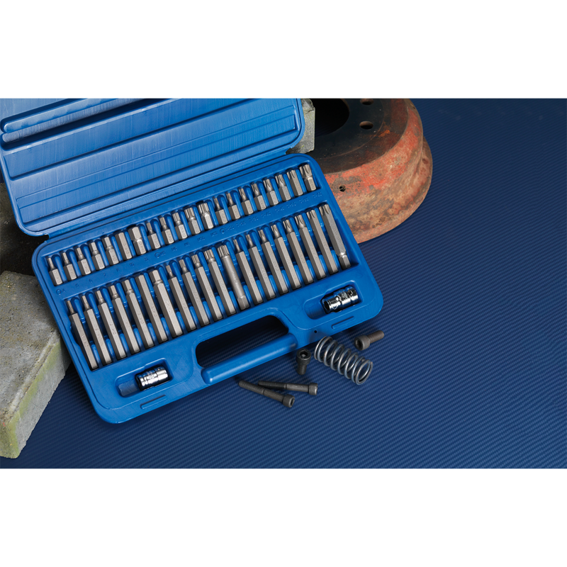 Sealey AK219 42pc 3/8" & 1/2"Sq Drive TRX-Star*/Hex/Spline Bit Set