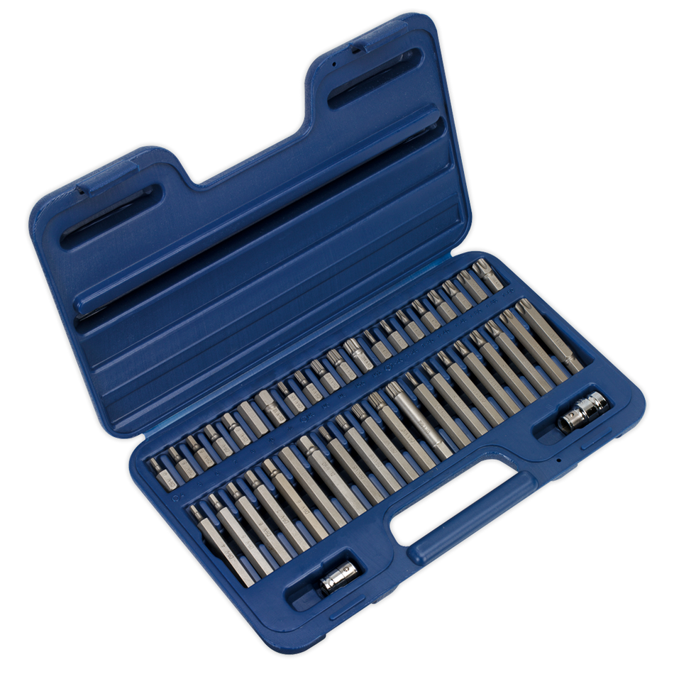 Sealey APCOMBOBBTK58 15 Drawer Topchest & Rollcab Combination with Ball-Bearing Slides - Black & 147pc Tool Kit