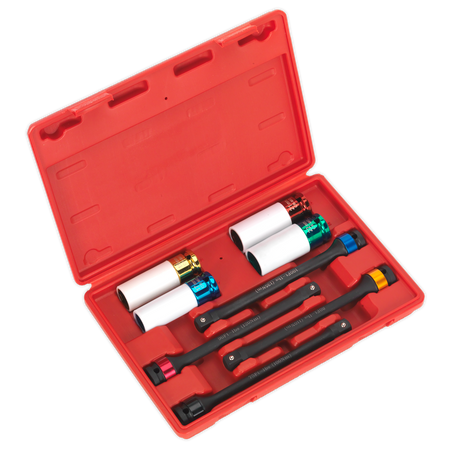 Sealey AK2243 8pc 1/2"Sq Drive Torque Stick & Alloy Wheel Impact Socket Set