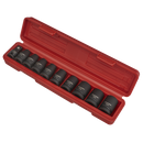 Sealey AK2301 10pc 1/2"Sq Drive Impact TRX-Star* Female Socket Set