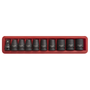 Sealey AK2301 10pc 1/2"Sq Drive Impact TRX-Star* Female Socket Set