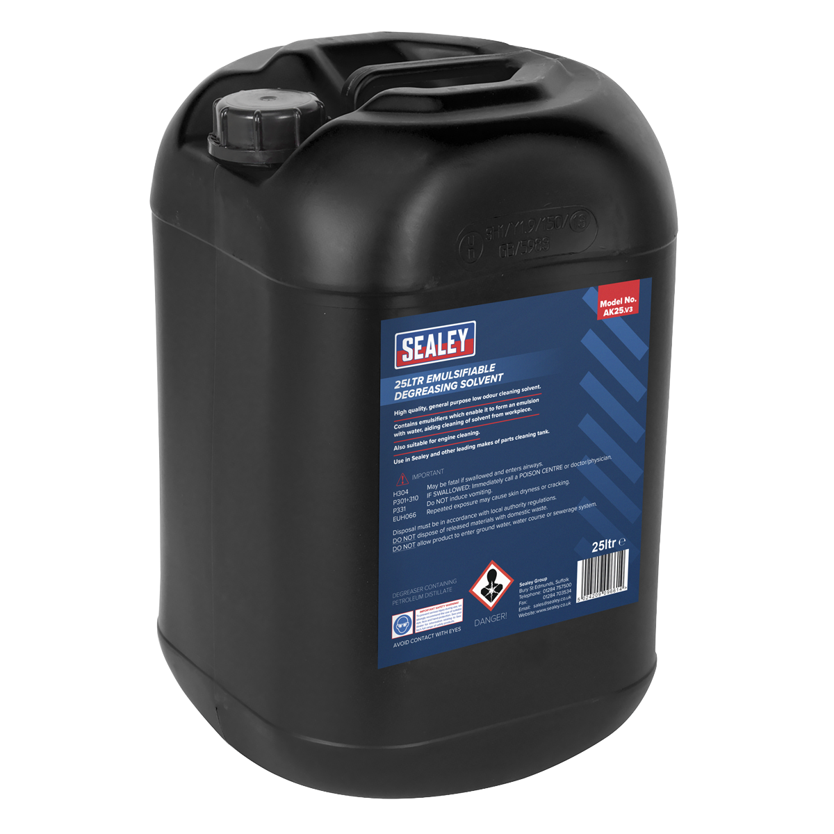 Sealey AK25 25L Emulsifiable Degreasing Solvent