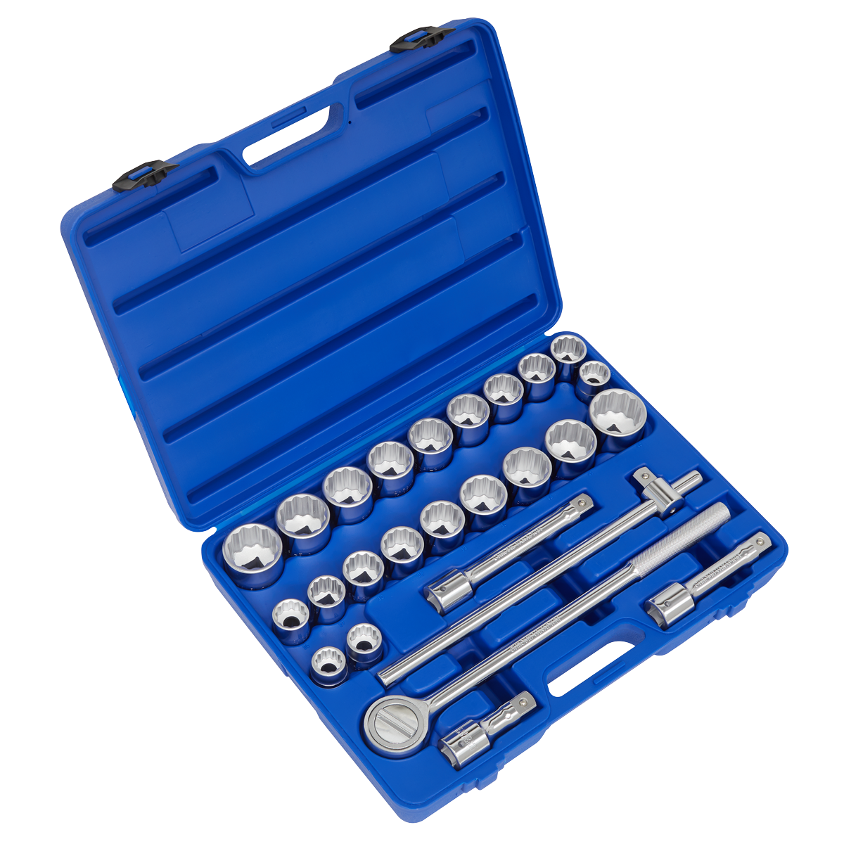 Sealey AK2582 26pc 3/4"Sq Drive 12-point WallDrive‚àö√á¬¨√Ü Socket Set - Metric/Imperial