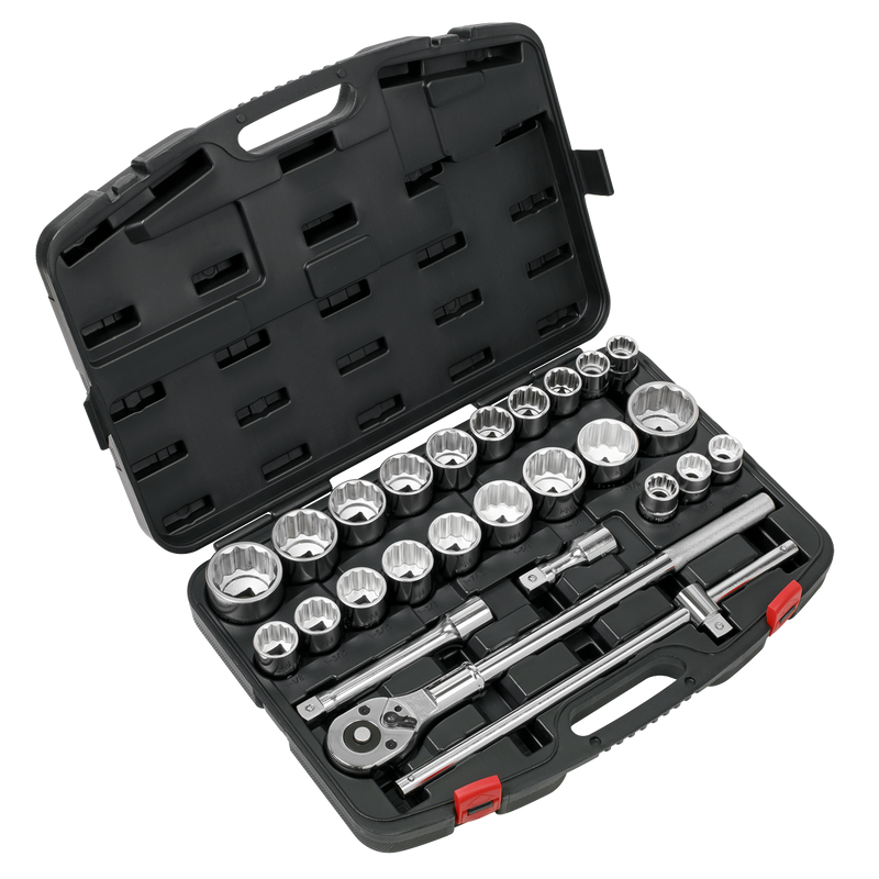 Sealey AK2584 Socket Set 26pc 3/4"Sq Drive 12-point WallDrive