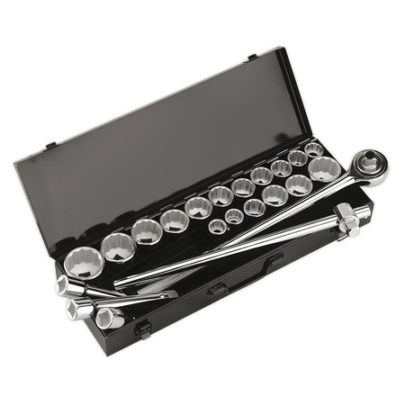 Sealey AK259/CRV 22pc 3/4"Sq Drive 12-point WallDrive‚àö√á¬¨√Ü Socket Set - Metric/Imperial
