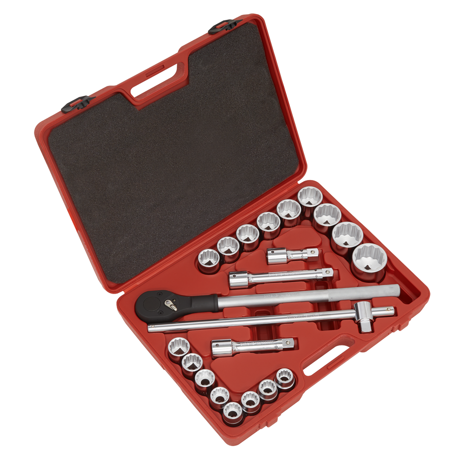 Sealey AK2598 22pc 3/4"Sq Drive 12-point WallDrive‚àö√á¬¨√Ü Socket Set