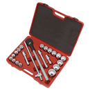 Sealey AK2598 22pc 3/4"Sq Drive 12-point WallDrive√Ç¬Æ Socket Set