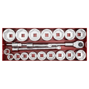 Sealey AK261 22pc 1"Sq Drive Socket Set