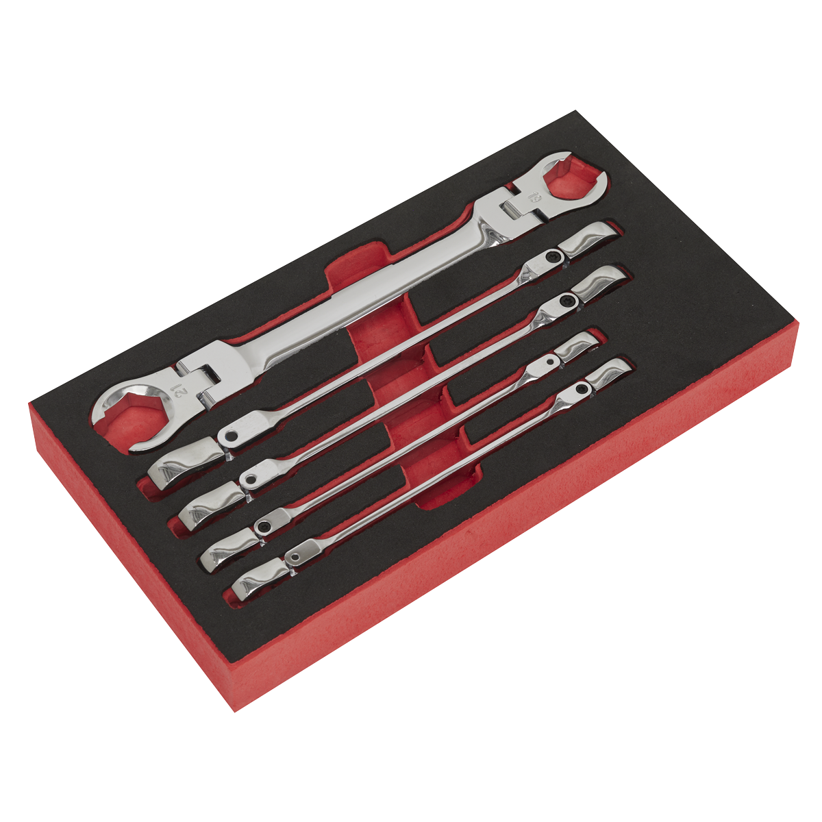 Sealey AK2652 5pc Flexi-Head Flare Nut Spanner Set