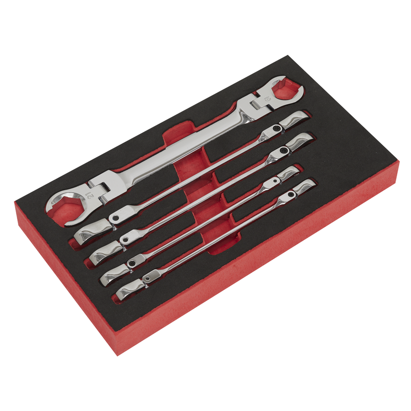 Sealey AK2652 5pc Flexi-Head Flare Nut Spanner Set