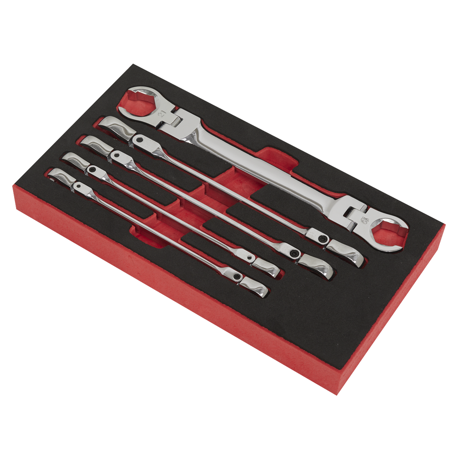 Sealey AK2652 5pc Flexi-Head Flare Nut Spanner Set