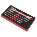 Sealey AK2652 5pc Flexi-Head Flare Nut Spanner Set