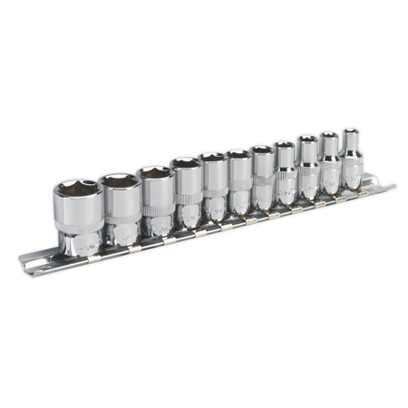 Sealey AK2670 11pc 1/4"Sq Drive WallDrive‚àö√á¬¨√Ü Socket Set - Imperial