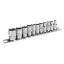 Sealey AK2670 11pc 1/4"Sq Drive WallDrive√Ç¬Æ Socket Set - Imperial