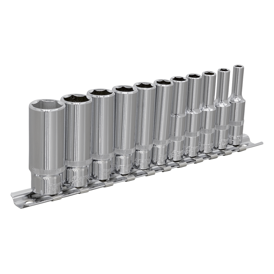 Sealey AK2671 11pc 1/4"Sq Drive Deep WallDrive‚àö√á¬¨√Ü Socket Set - Imperial