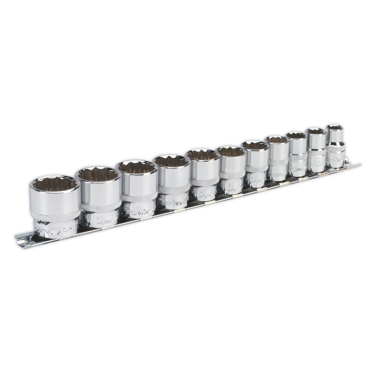 Sealey AK2672 11pc 3/8"Sq Drive 12pt WallDrive‚àö√á¬¨√Ü Socket Set - Imperial