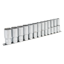 Sealey AK2675 13pc 1/2"Sq Drive 12pt Deep WallDrive‚àö√á¬¨√Ü Socket Set - Imperial