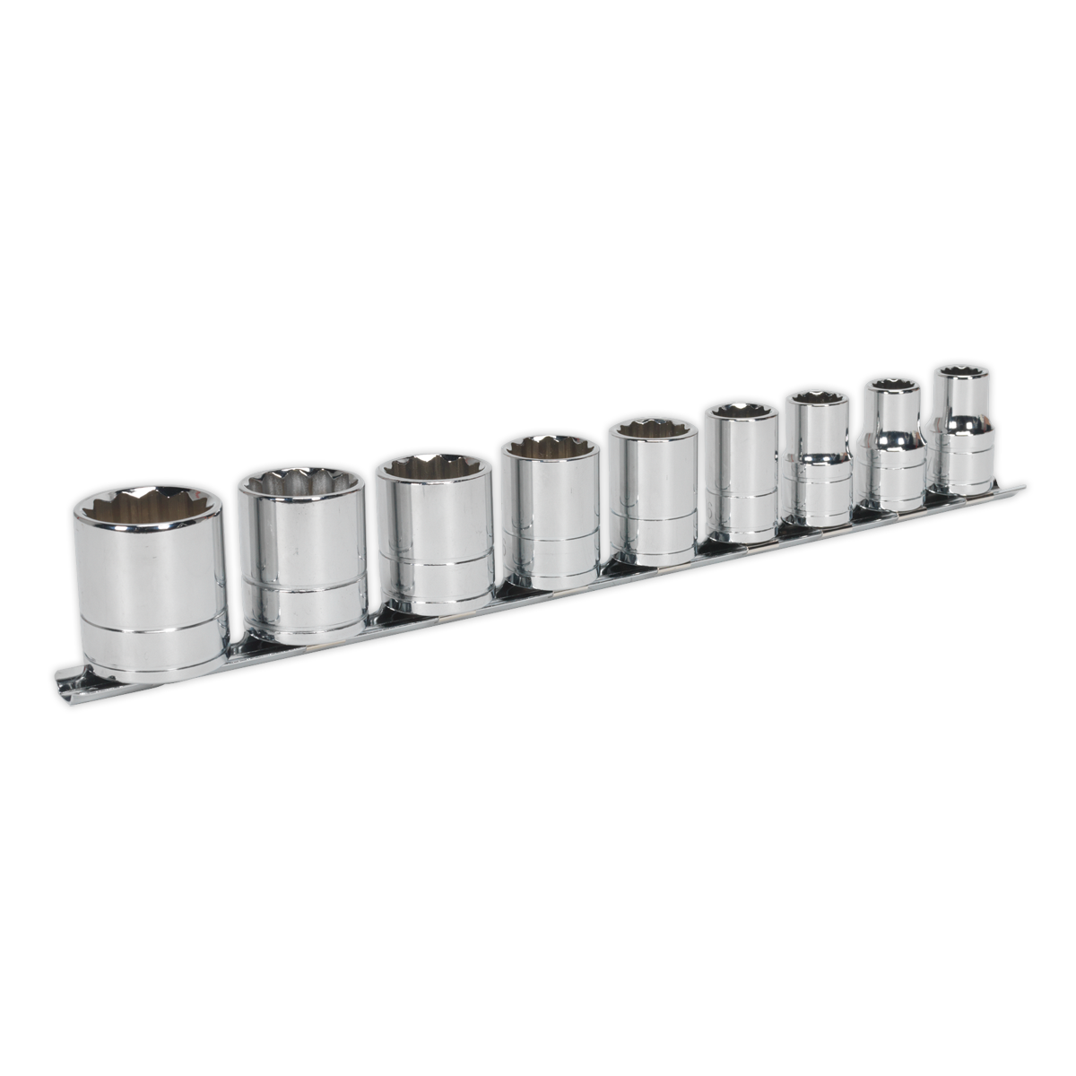 Sealey AK2677 9pc 1/2"Sq Drive Whitworth Socket Set
