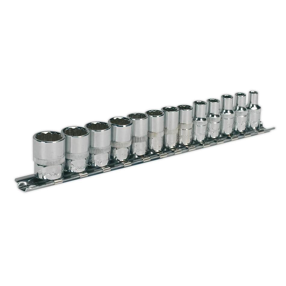 Sealey AK2680 13pc 1/4"Sq Drive 12pt WallDrive‚àö√á¬¨√Ü Socket Set