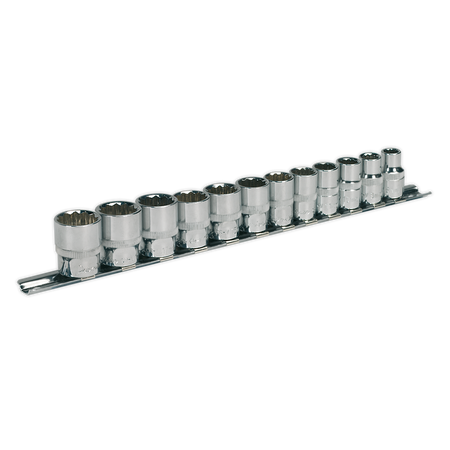 Sealey AK2682 12pc 3/8"Sq Drive 12pt WallDrive‚àö√á¬¨√Ü Socket Set