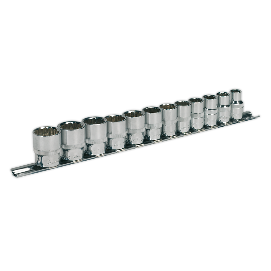 Sealey AK2682 12pc 3/8"Sq Drive 12pt WallDrive‚àö√á¬¨√Ü Socket Set