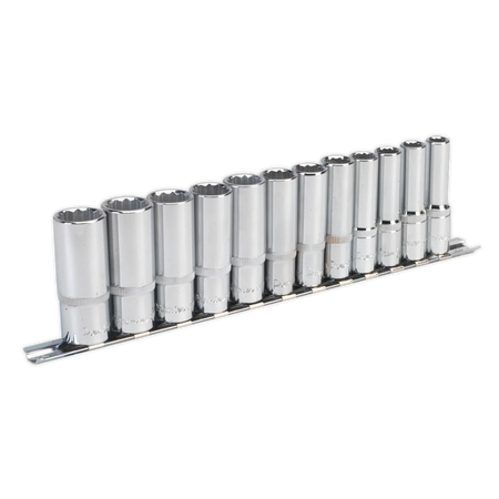 Sealey AK2683 12pc 3/8"Sq Drive 12pt Deep WallDrive‚àö√á¬¨√Ü Socket Set