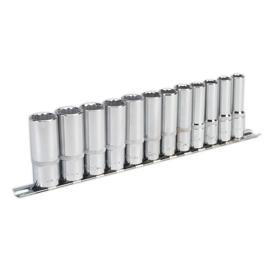 Sealey AK2683 12pc 3/8"Sq Drive 12pt Deep WallDrive‚àö√á¬¨√Ü Socket Set