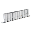 Sealey AK2683 12pc 3/8"Sq Drive 12pt Deep WallDrive‚àö√á¬¨√Ü Socket Set
