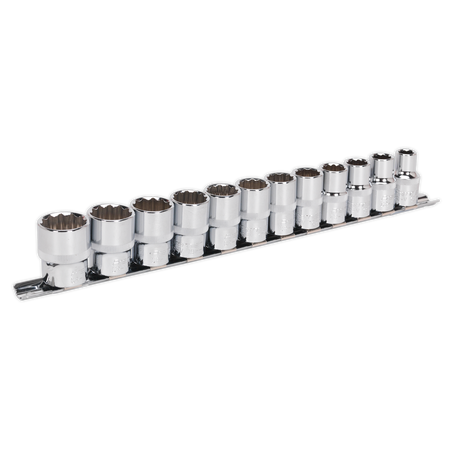 Sealey AK2684 12pc 1/2"Sq Drive 12pt WallDrive‚àö√á¬¨√Ü Socket Set