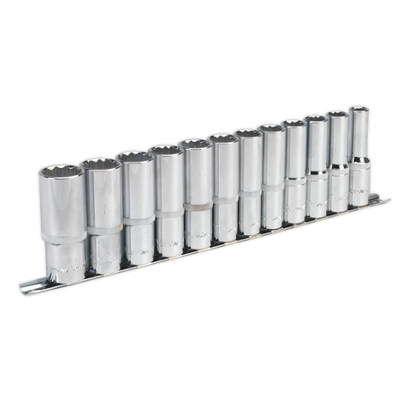 Sealey AK2685 12pc 1/2"Sq Drive 12pt Deep WallDrive‚àö√á¬¨√Ü Socket Set