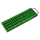 Sealey AK27051HV 1/4", 3/8" & 1/2"Sq Drive Socket Rail Tray - Hi-Vis Green