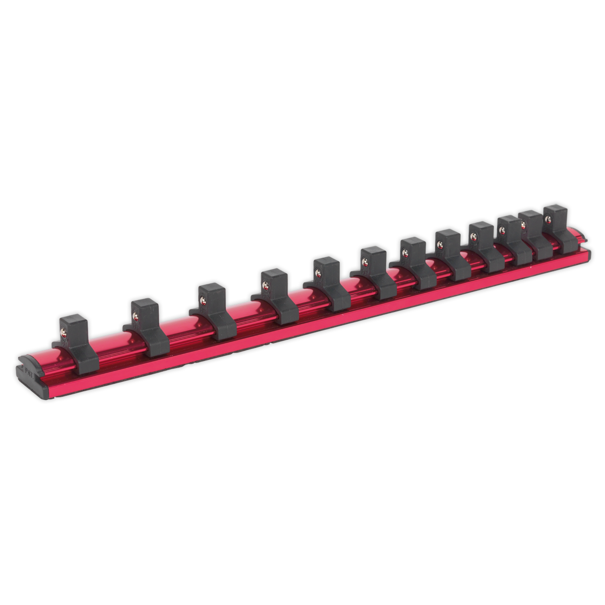Sealey AK27083 3/8"Sq Drive Magnetic Socket Retaining Rail with 12 Clips
