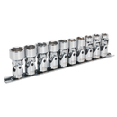 Sealey AK2710 10pc 3/8"Sq Drive Universal Joint WallDrive√Ç¬Æ Socket Set