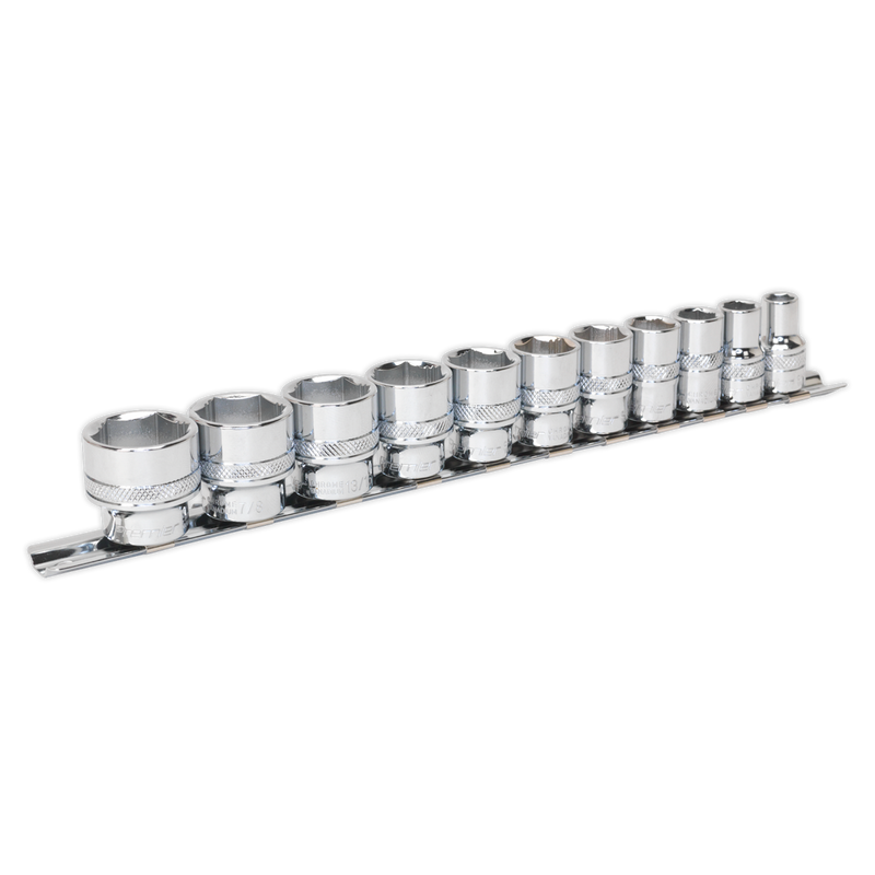 Sealey AK2740 11pc 3/8"Sq Drive Lock-On√¢‚Äû¬¢ Socket Set - Imperial