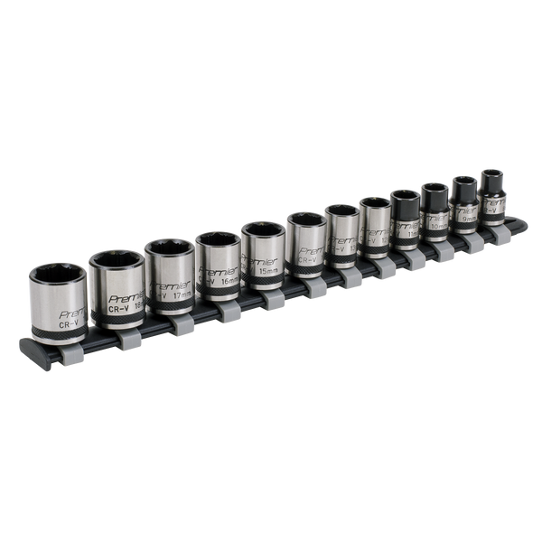 Sealey AK2741B 12pc 3/8"Sq Drive Lock-On√¢‚Äû¬¢ Socket Set - Black Series