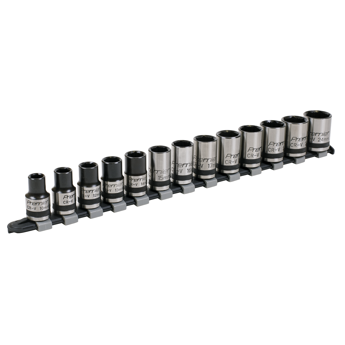 Sealey AK2742B 13pc 1/2"Sq Drive Lock-On‚àö¬¢‚Äö√Ñ√ª¬¨¬¢ Socket Set - Black Series