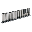 Sealey AK2744B 12pc 3/8"Sq Drive Deep Lock-On√¢‚Äû¬¢ Socket Set - Black Series