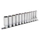 Sealey AK2744 12pc 3/8"Sq Drive Deep Lock-On√¢‚Äû¬¢ Socket Set