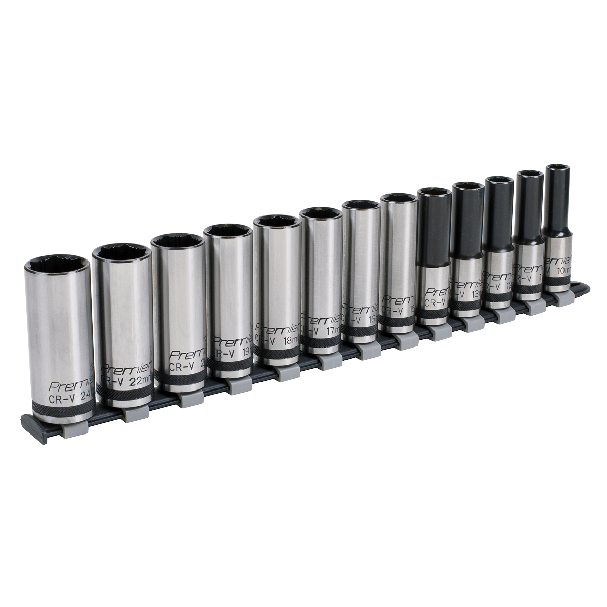 Sealey AK2745B 13pc 1/2"Sq Drive Deep Lock-On‚àö¬¢‚Äö√Ñ√ª¬¨¬¢ Socket Set - Black Series