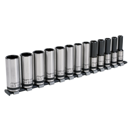 Sealey AK2745B 13pc 1/2"Sq Drive Deep Lock-On‚àö¬¢‚Äö√Ñ√ª¬¨¬¢ Socket Set - Black Series