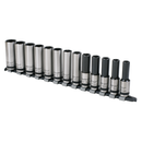 Sealey AK2745B 13pc 1/2"Sq Drive Deep Lock-On‚àö¬¢‚Äö√Ñ√ª¬¨¬¢ Socket Set - Black Series