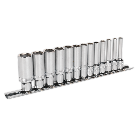 Sealey AK2747 13pc 1/4"Sq Drive Deep Lock-On‚àö¬¢‚Äö√Ñ√ª¬¨¬¢ Socket Set