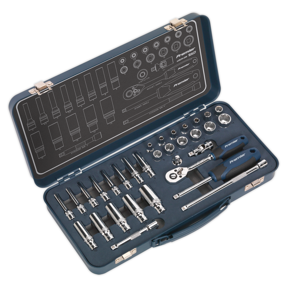 Sealey AK27480 32pc 1/4"Sq Drive Lock-Onâ€šÃ Ã¶Â¬Â¢â€šÃ„Ã¶âˆšÃ‘âˆšÂªÂ¬Â¨Â¬Â¢ Socket Set