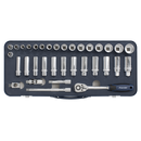 Sealey AK27481 34pc 3/8"Sq Drive Lock-On√¢‚Äû¬¢ Socket Set