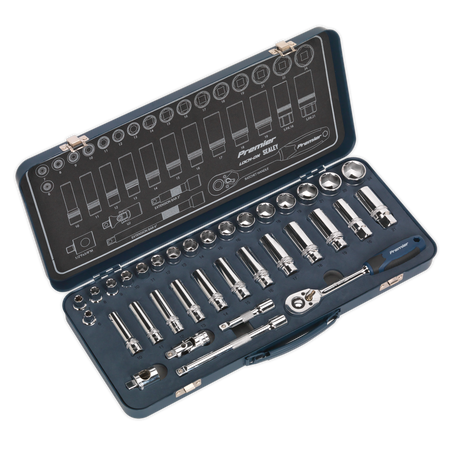 Sealey AK27481 34pc 3/8"Sq Drive Lock-On‚àö¬¢‚Äö√Ñ√ª¬¨¬¢ Socket Set