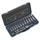 Sealey AK27481 34pc 3/8"Sq Drive Lock-On√¢‚Äû¬¢ Socket Set
