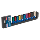 Sealey AK285 10pc 3/8"Sq Drive Multi-Coloured Socket Set